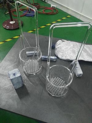 Cina Keranjang Kaca Kuarsa Dengan Lubang Filter &amp;amp; Menangani Layanan Kustom Tersedia pemasok