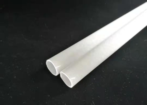 Tabung Kaca Silika Fusi Jenis Milky / Satin Dengan 24mm OD &amp;amp; Ketebalan 2mm pemasok