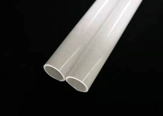 Tabung Kaca Silika Fusi Jenis Milky / Satin Dengan 24mm OD &amp;amp; Ketebalan 2mm pemasok