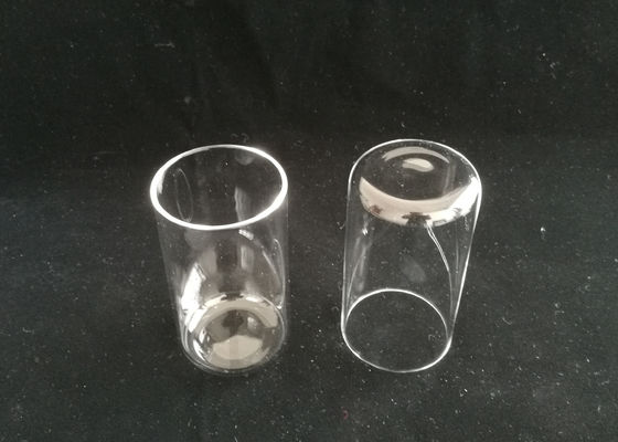 Transparan / Clear Quartz Glass Tube Dengan Layanan Kustom Flat Bawah Tersedia pemasok