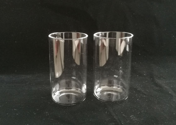 Transparan / Clear Quartz Glass Tube Dengan Layanan Kustom Flat Bawah Tersedia pemasok