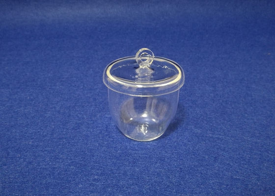 25ML Clear Fused Quartz Crucible Dengan Cover Layanan Kustom Tersedia pemasok