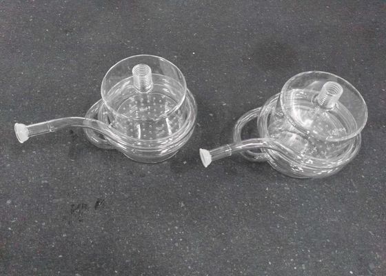 Botol Reaktor Lab Kaca Kuarsa Jenis Kinerja Kimia Tinggi Dengan Tabung Spiral pemasok