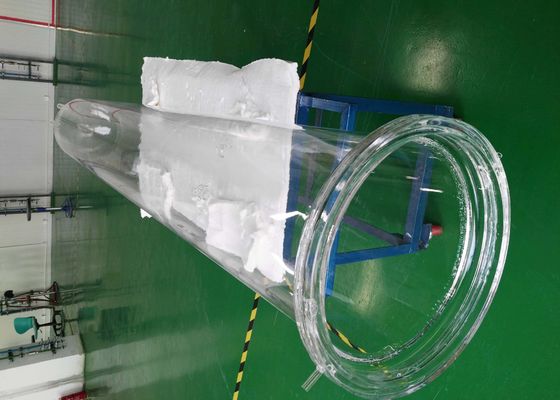 Industri surya kuarsa tabung tungku kaca dengan diameter luar 330mm pemasok