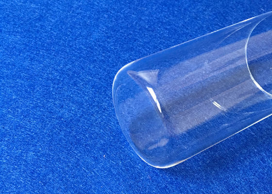 Tipe Bawah Datar Quartz Tabung Uji OD60mm Kemurnian Tinggi SiO2 Bahan Terbuat pemasok