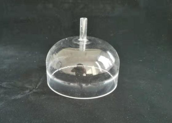 Fused Quartz Bell Jar Dengan Tabung Bahan Kemurnian Tinggi Membuat Layanan Kustom Tersedia pemasok