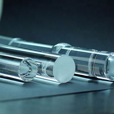 Fused Quartz Glass Rod 1 - 83mm OD Dengan Performa Visual Yang Sangat Baik pemasok
