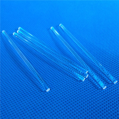 99,99% Purity Jenis Polishing Clear Quartz Rod Tahan Suhu pemasok