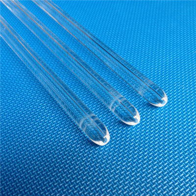 99,99% Purity Jenis Polishing Clear Quartz Rod Tahan Suhu pemasok