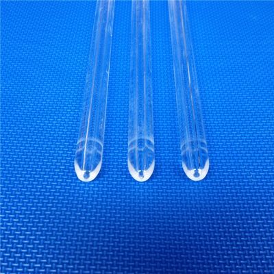 99,99% Purity Jenis Polishing Clear Quartz Rod Tahan Suhu pemasok