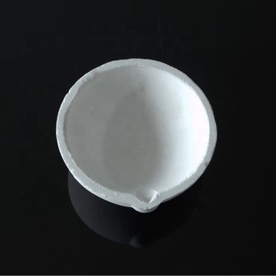Tahan Panas Fused Quartz Ceramic Crucible Disesuaikan Untuk Laboratorium pemasok