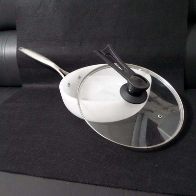 99,99% Produk Kuarsa Kustom Purity, Milky White Quartz Glass Pan pemasok