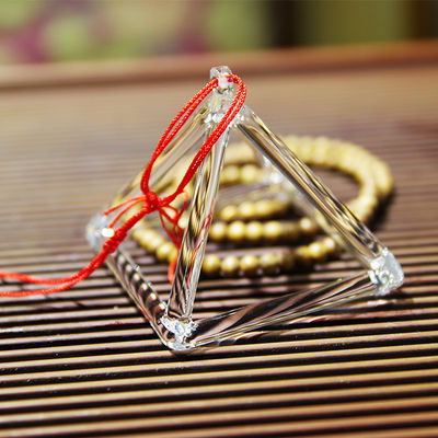 3 &quot;- 32&quot; Piramida Kuarsa Bernyanyi / Piramida Kristal Bening Untuk Chakra Meditasi pemasok