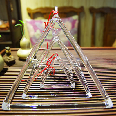 3 &quot;- 32&quot; Piramida Kuarsa Bernyanyi / Piramida Kristal Bening Untuk Chakra Meditasi pemasok