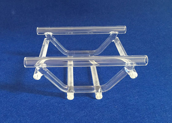 Kualitas tinggi Disesuaikan Clear Quartz Boats Railboat untuk wafer pemasok