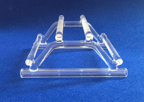 Kualitas tinggi Disesuaikan Clear Quartz Boats Railboat untuk wafer pemasok