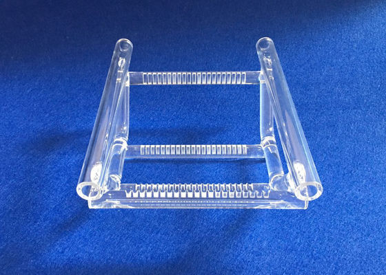 Kualitas tinggi Disesuaikan Clear Quartz Boats Railboat untuk wafer pemasok