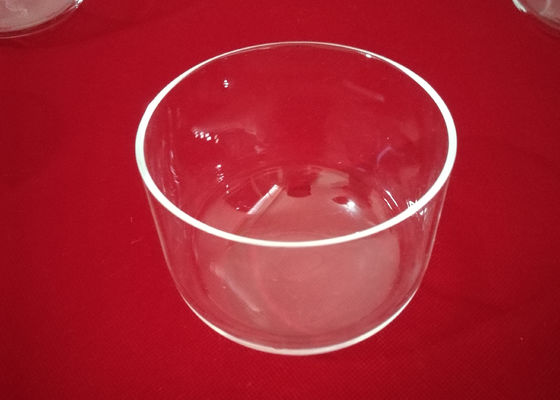 Quartz Labware Supplies Glassware 99,995% SiO2 Fused Quartz Glass Labware / Crucible Dengan / Tanpa Flange pemasok