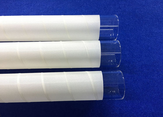PECVD Tabung OD 30mm Quartz Glass Dengan Putih 3M Fiber Digunakan Dalam Industri Surya Tahan Suhu Tinggi pemasok
