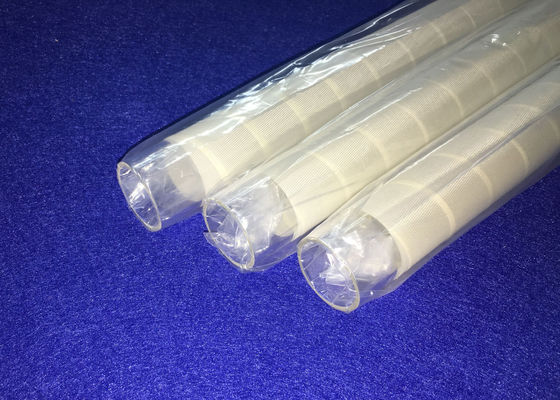 PECVD Tabung OD 30mm Quartz Glass Dengan Putih 3M Fiber Digunakan Dalam Industri Surya Tahan Suhu Tinggi pemasok